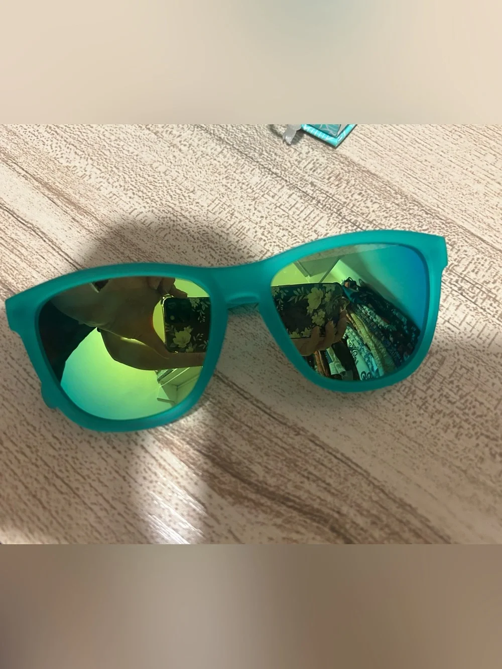 Goodr Polarized No-Slip Sunglasses Case in Teal